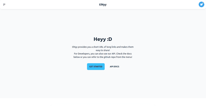tiNyy URL Shortener